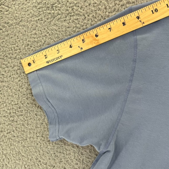 BYLT  Premium Basics Men's XL Drop Cut Short Sleeve LUX Blue T-Shirt Stretch - Picture 9 of 15